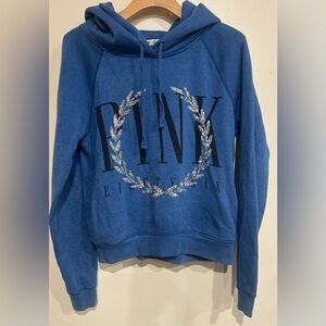 Y2K Victorias Secret PINK Bling Sequin Pullover Drawstring Hoodie Size Med